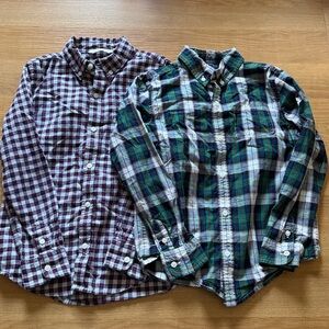 Janie and Jack Plaid Button Down Shirt set